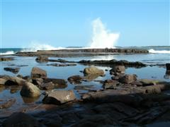 ocean waterfall