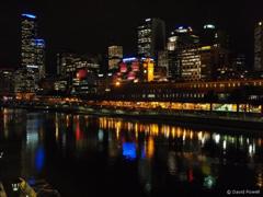 City at night from Prince's Bridge